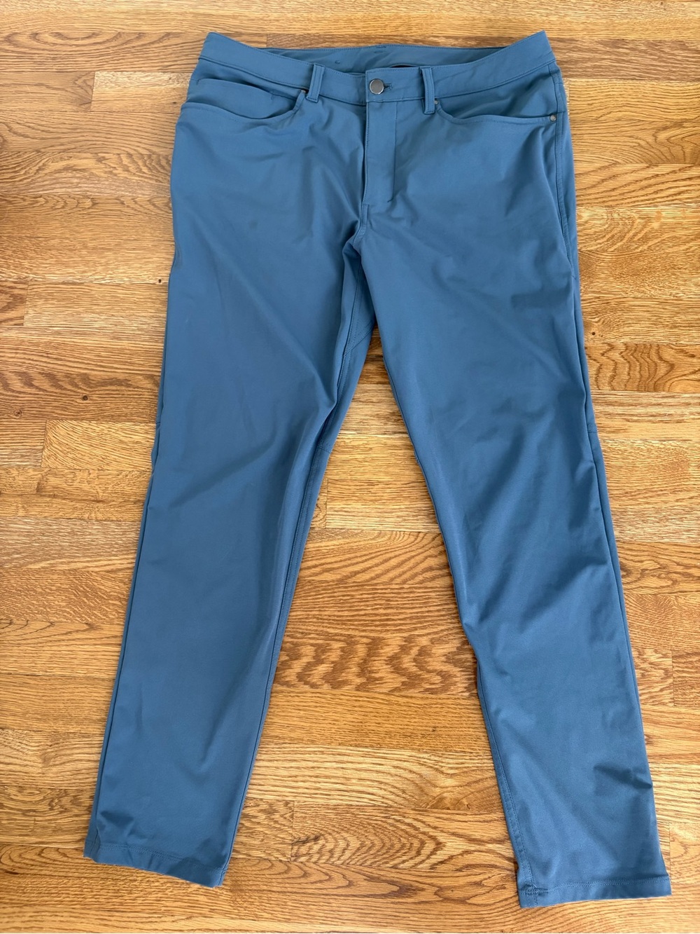 Lululemon ABC Slim Pants Men’s 33 x 30 Blue Gray Stretch 5 Pocket